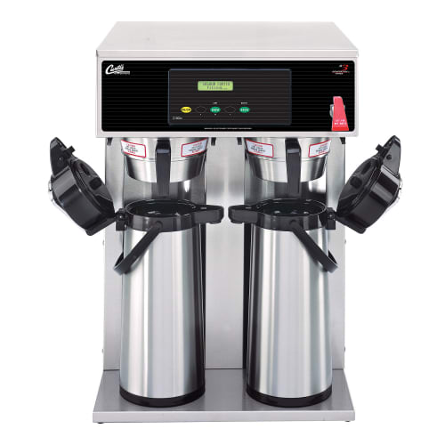 Wilbur Curtis 2.2L - 2.5L Twin Brewer G3 Airpot, Stainless Steel/Black